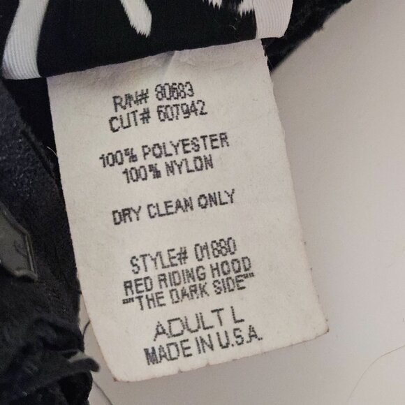 JaC Costumes Velvet Corset Top Womens Large Little Red Riding Hood Cosplay USA - Picture 8 of 8